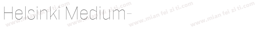 Helsinki Medium字体转换